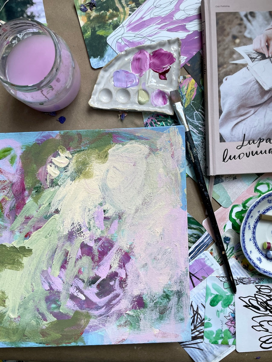 LUOVUUSLOMA: taide- ja joogaretriitti Verlassa 26.-28.6.2025 (taidetyöpajojen osuus)